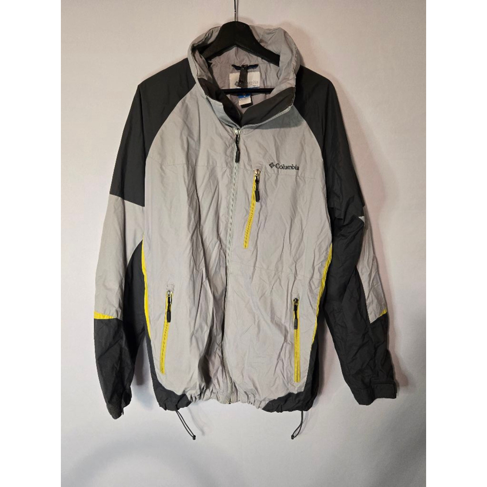 Men's Columbia Waterproof Jacket L Dark/Light Gray